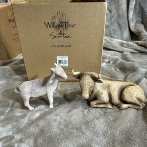 Willow Tree Ox and Goat
